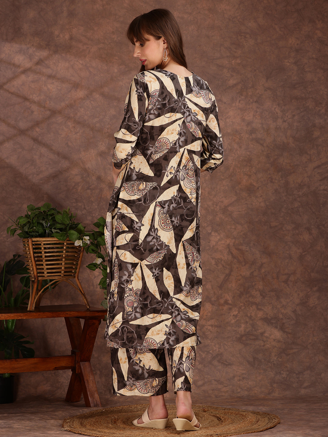 Versatile Printed Co-Ords, Grey - Hiral Fashion - Distacart