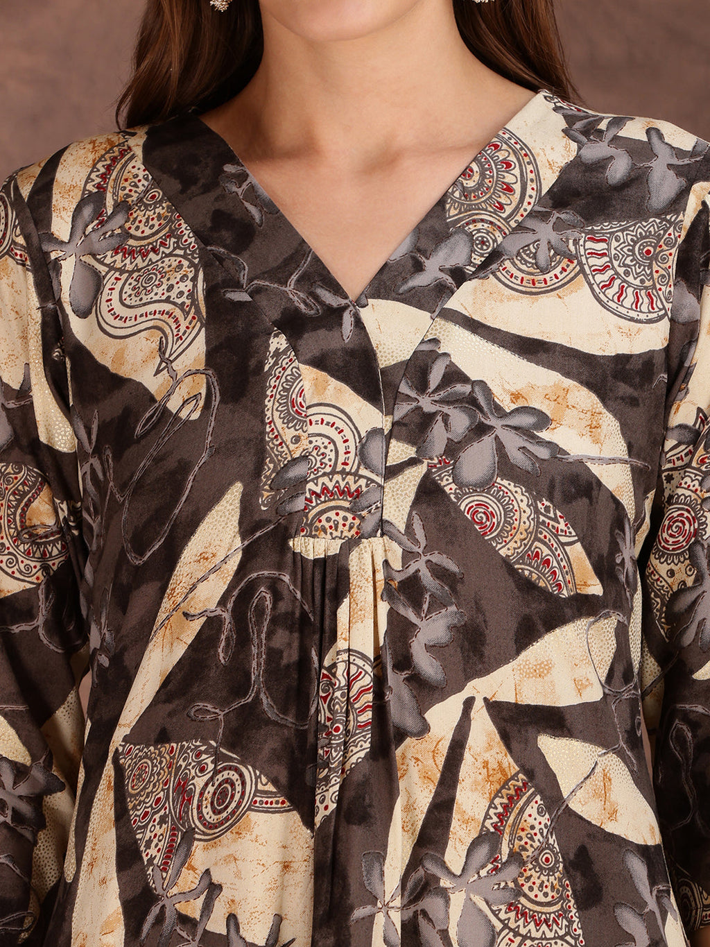 Versatile Printed Co-Ords, Grey - Hiral Fashion - Distacart