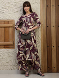 Versatile Printed Co-Ords, Purple - Hiral Fashion - Distacart