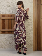 Versatile Printed Co-Ords, Purple - Hiral Fashion - Distacart