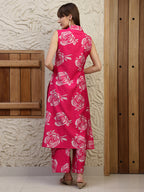 Botanical Printed Co Ords Set, Pink - Hiral Fashion - Distacart