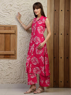 Botanical Printed Co Ords Set, Pink - Hiral Fashion - Distacart