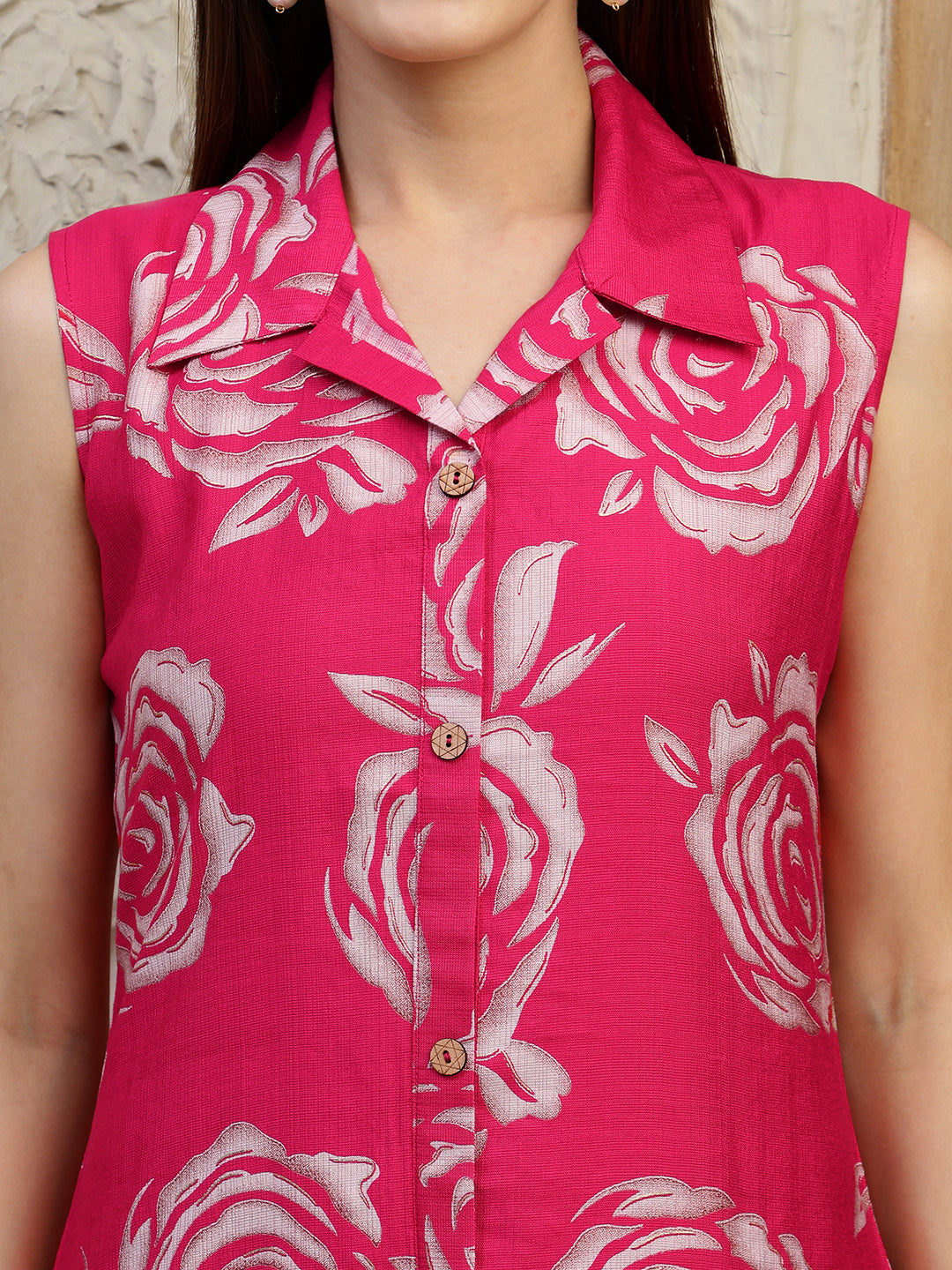 Botanical Printed Co Ords Set, Pink - Hiral Fashion - Distacart
