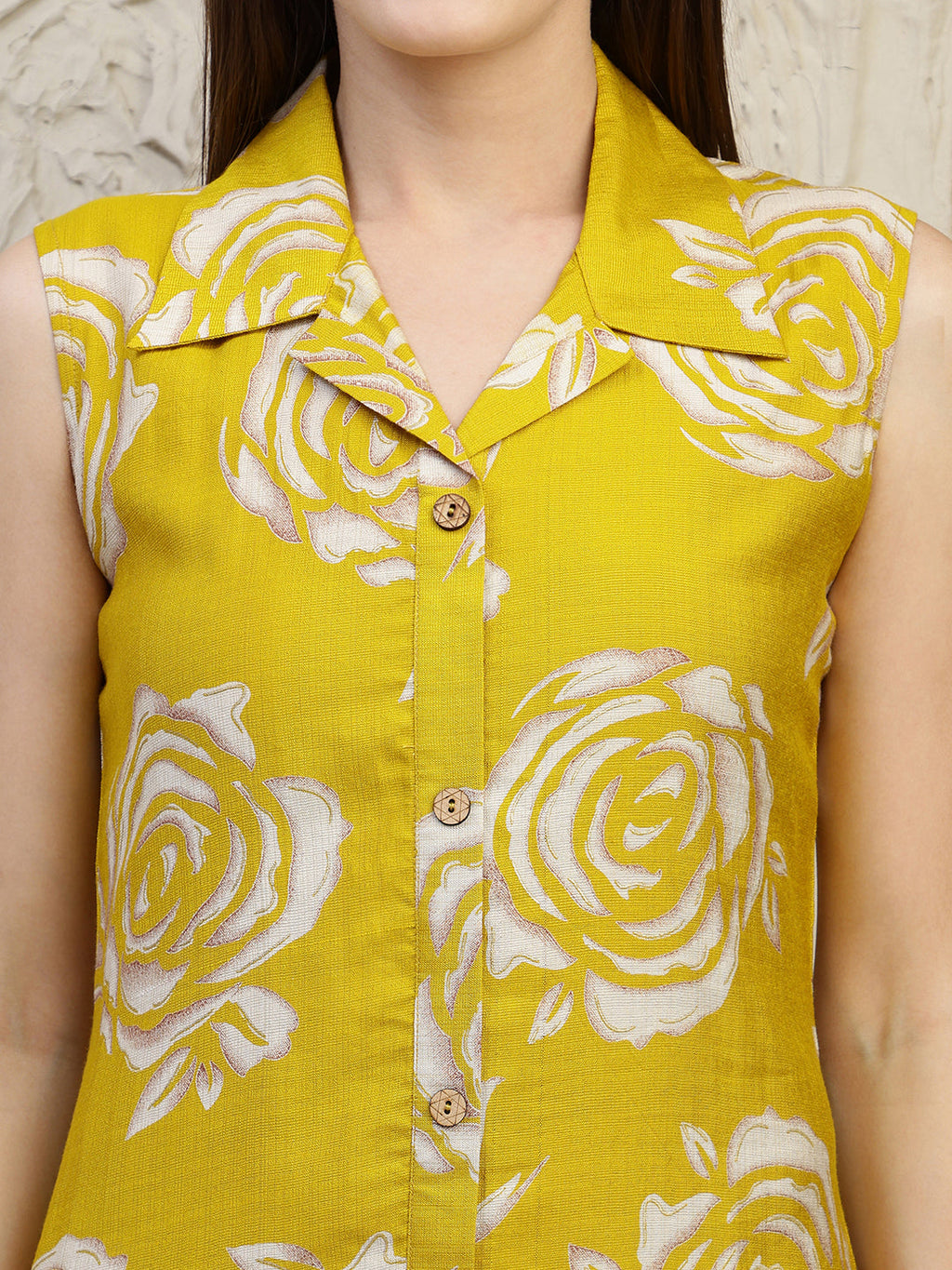 Botanical Printed Co Ords Set, Mustard - Hiral Fashion - Distacart