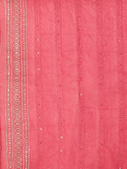 Hand Embroidered Kurta With Pant & Banarasi Dupatta, Multicolor - Hiral Fashion
