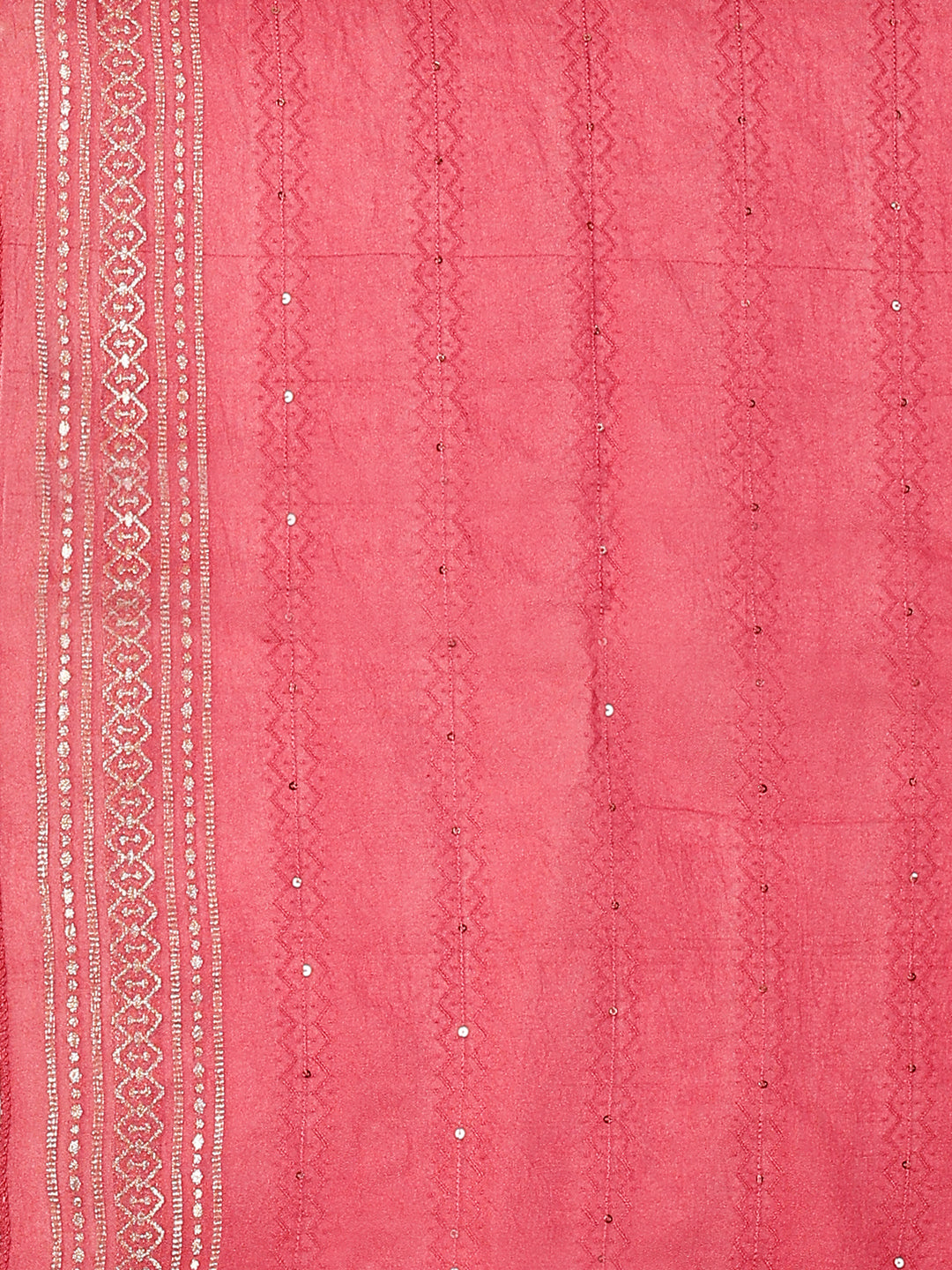 Hand Embroidered Kurta With Pant & Banarasi Dupatta, Multicolor - Hiral Fashion