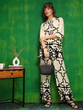 Versatile Printed Co-Ords, Cream - Hiral Fashion - Distacart