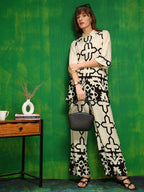 Versatile Printed Co-Ords, Cream - Hiral Fashion - Distacart