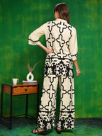 Versatile Printed Co-Ords, Cream - Hiral Fashion - Distacart