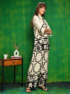 Versatile Printed Co-Ords, Cream - Hiral Fashion - Distacart