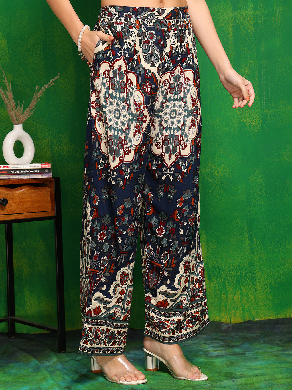 Versatile Printed Co-Ords, Navy Blue - Hiral Fashion - Distacart