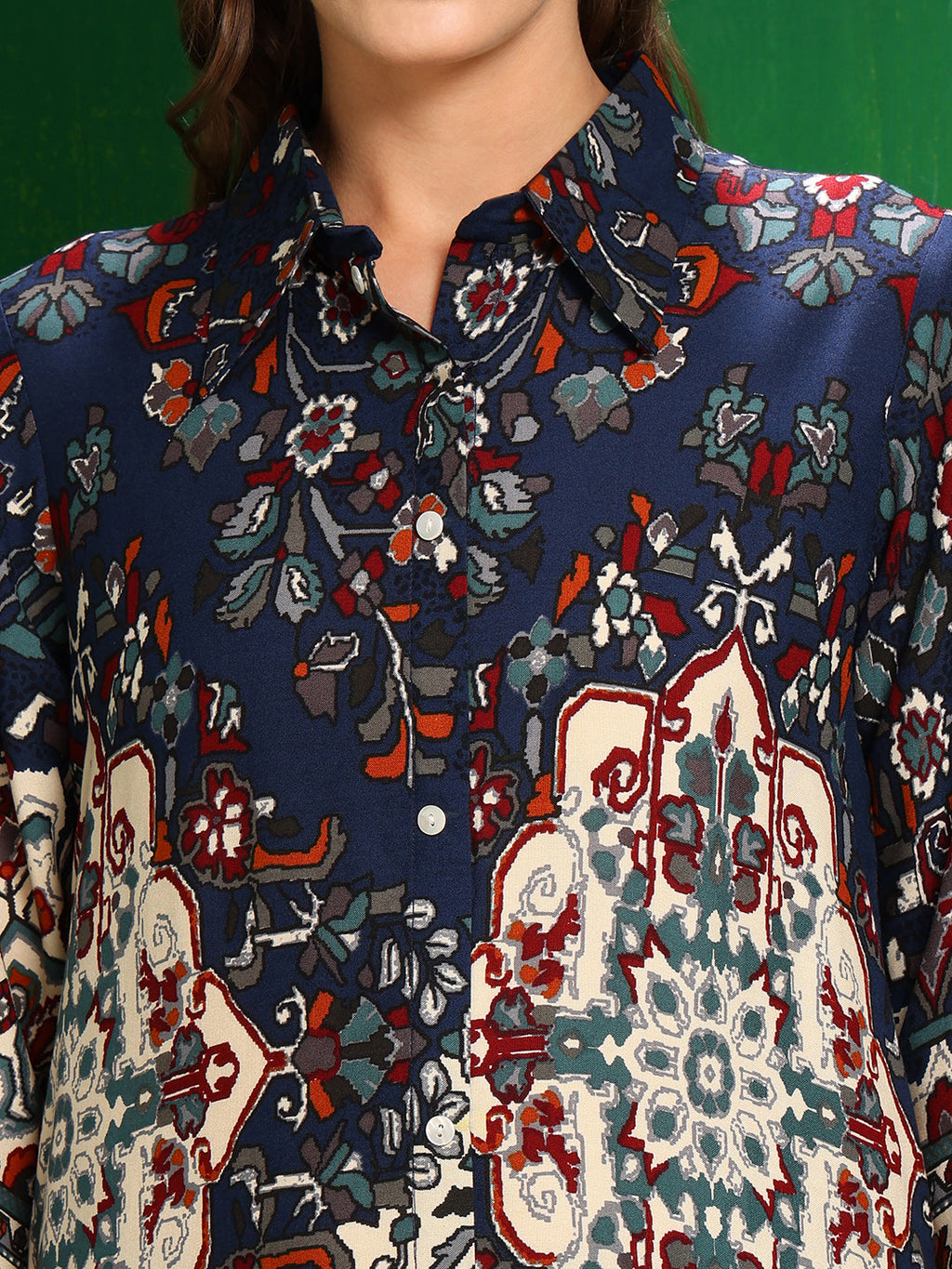 Versatile Printed Co-Ords, Navy Blue - Hiral Fashion - Distacart