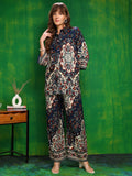 Versatile Printed Co-Ords, Navy Blue - Hiral Fashion - Distacart