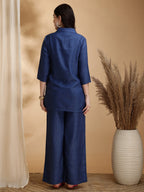 Colour Blocked Co-Ords, Blue - Hiral Fashion - Distacart