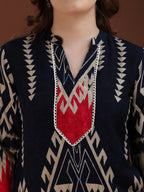 Indie Printed Co-Ords, Navy Blue - Hiral Fashion - Distacart