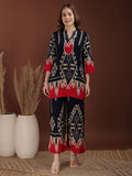 Indie Printed Co-Ords, Navy Blue - Hiral Fashion - Distacart