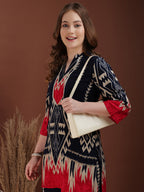 Indie Printed Co-Ords, Navy Blue - Hiral Fashion - Distacart