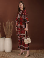 Floral & Geometrical Printed Co-Ords, Multicolor - Hiral Fashion - Distacart