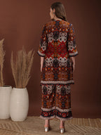 Floral & Geometrical Printed Co-Ords, Multicolor - Hiral Fashion - Distacart