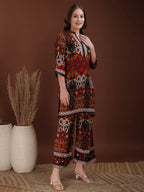 Floral & Geometrical Printed Co-Ords, Multicolor - Hiral Fashion - Distacart