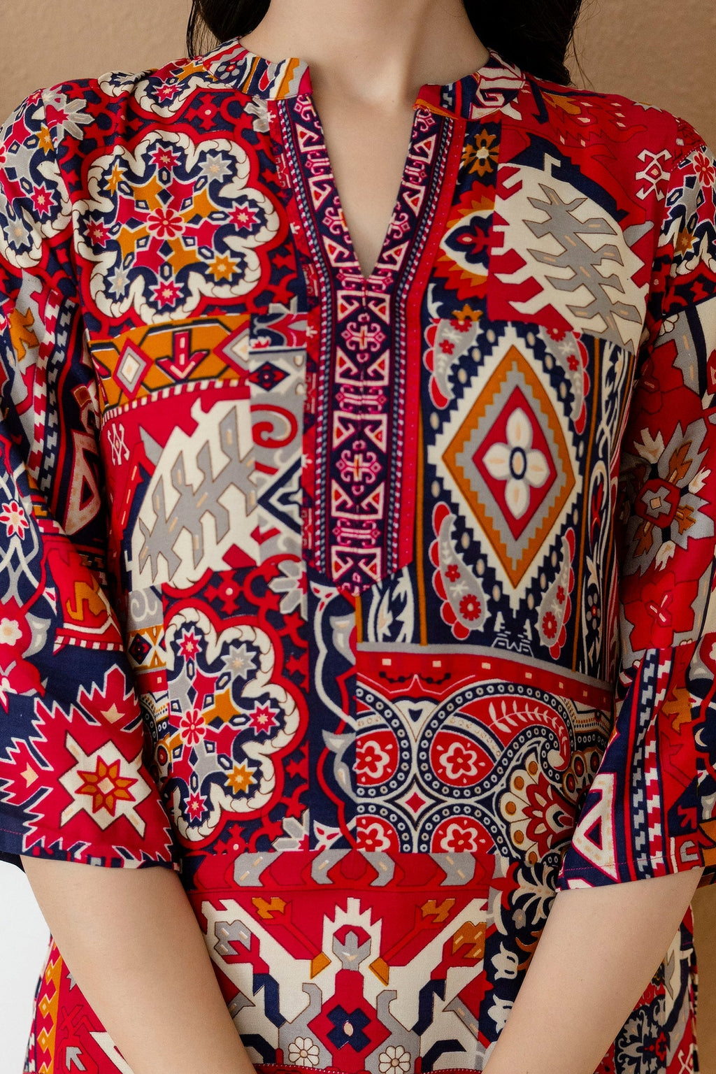 Boho Printed Co-Ord Set, Pink - Hiral Fashion - Distacart