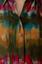 Vibrant Ethnic Co-Ord Set, Olive - Hiral Fashion - Distacart