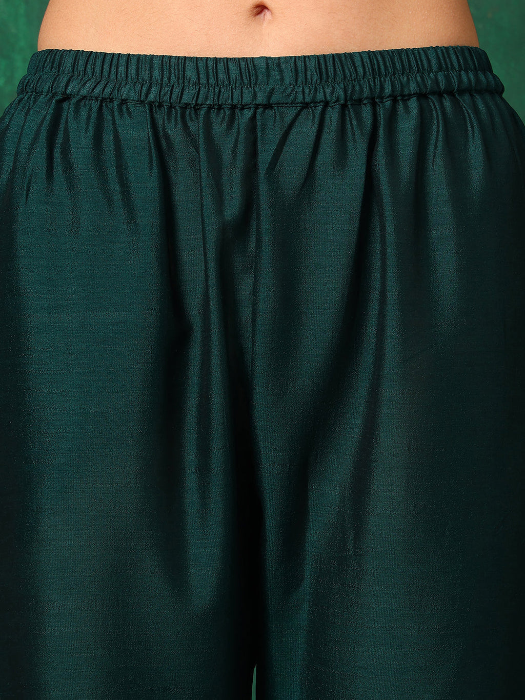 Embroidered Kurta With Pant & Embroidered Dupatta, Bottle-Green - Hiral Fashion - Distacart