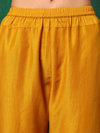 Aline Embroidered Kurta With Pant & Embroidered Dupatta, Mustard - Hiral Fashion - Distacart