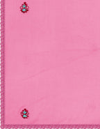 Embroidered Kurta With Pant & Organza Dupatta, Pink - Hiral Fashion - Distacart