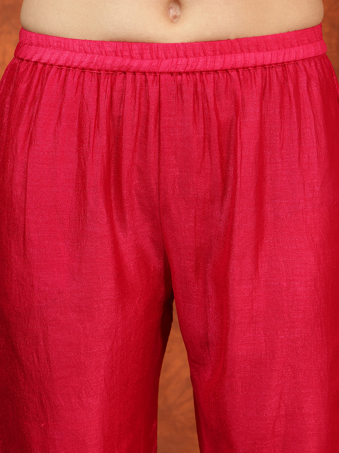 Embroidered Kurta With Pant & Embroidered Dupatta, Pink - Hiral Fashion - Distacart