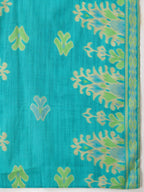 Embroidered & Printed Kurta With Pant & Coordinated Dupatta, Turquoise - Hiral Fashion - Distacart