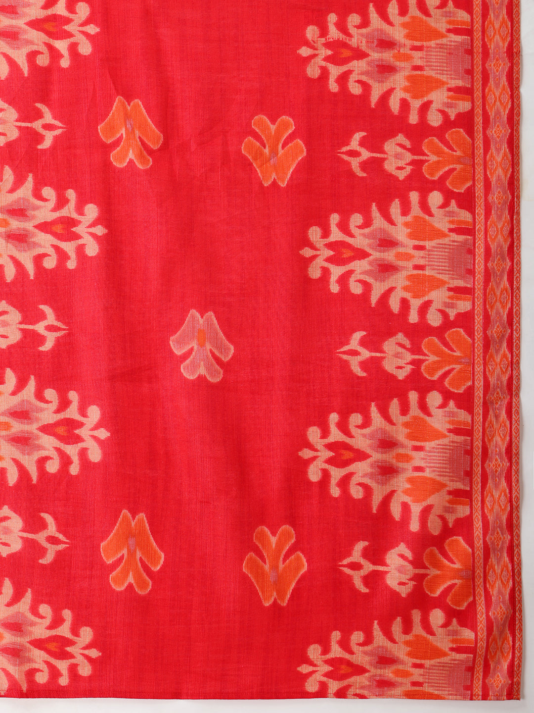 Embroidered & Printed Kurta With Pant & Coordinated Dupatta, Red - Hiral Fashion - Distacart