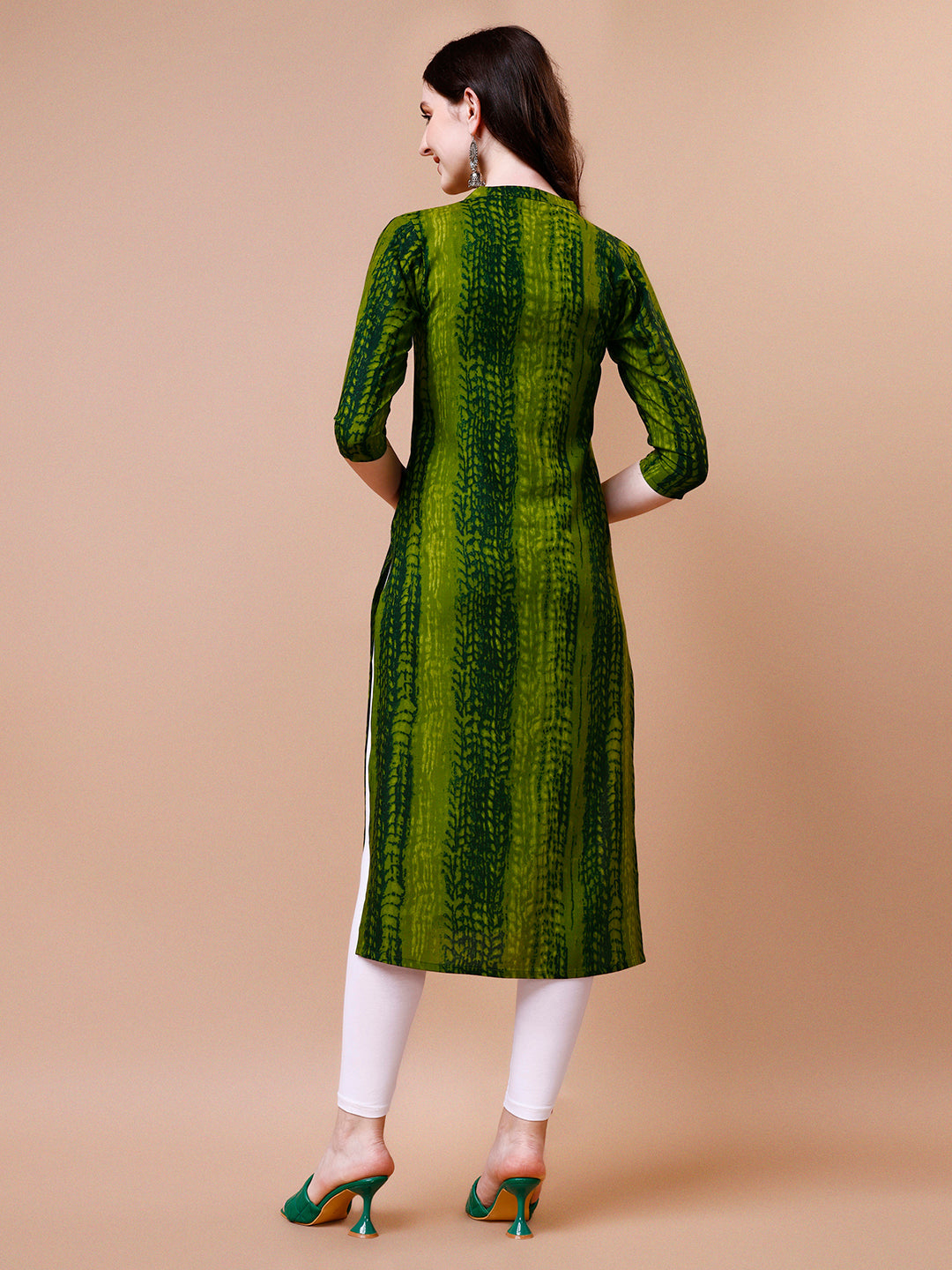 Shibori Printed Casual Wear Kurta, Multicolor - Hiral Fashion