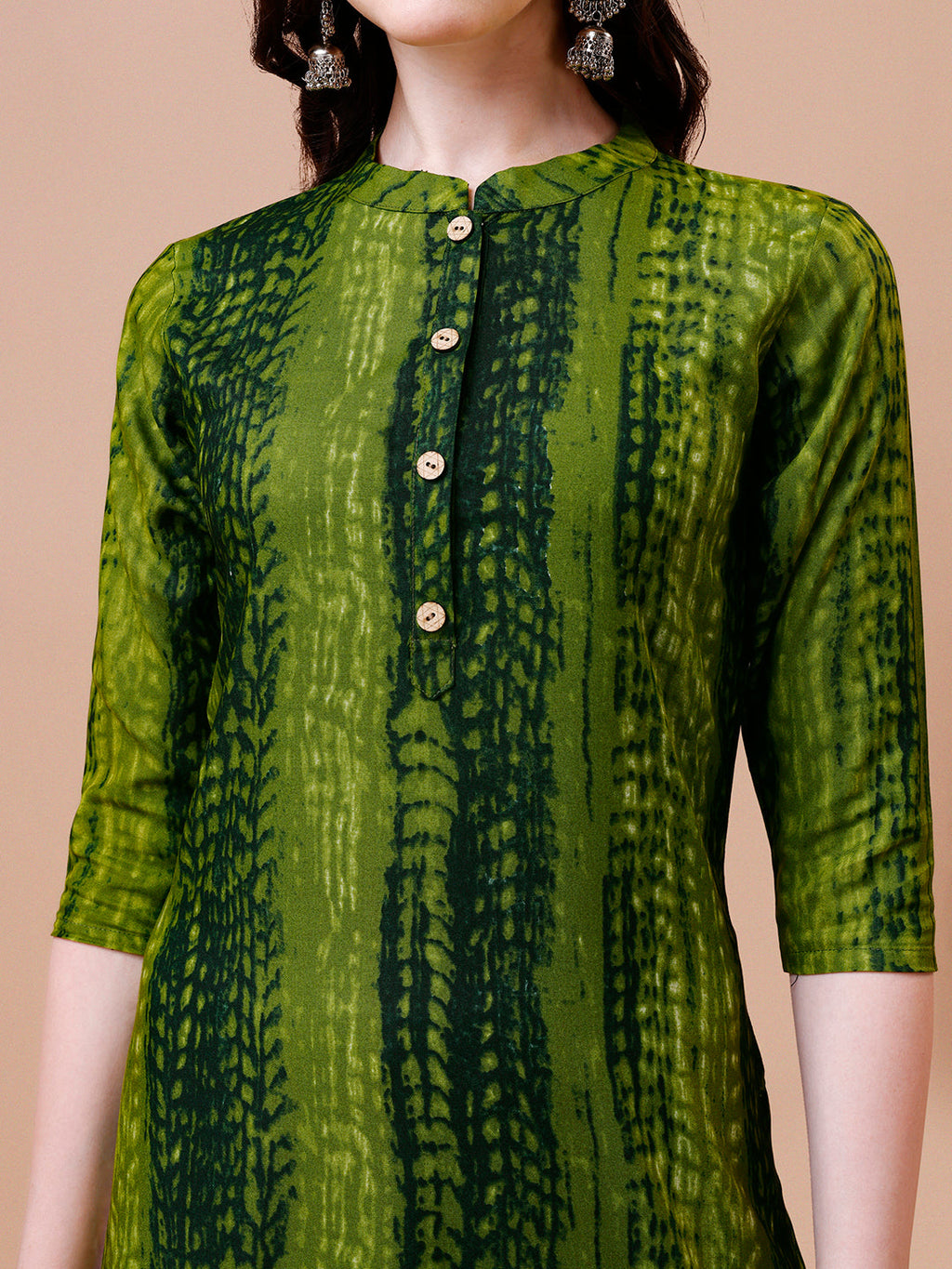 Shibori Printed Casual Wear Kurta, Multicolor - Hiral Fashion