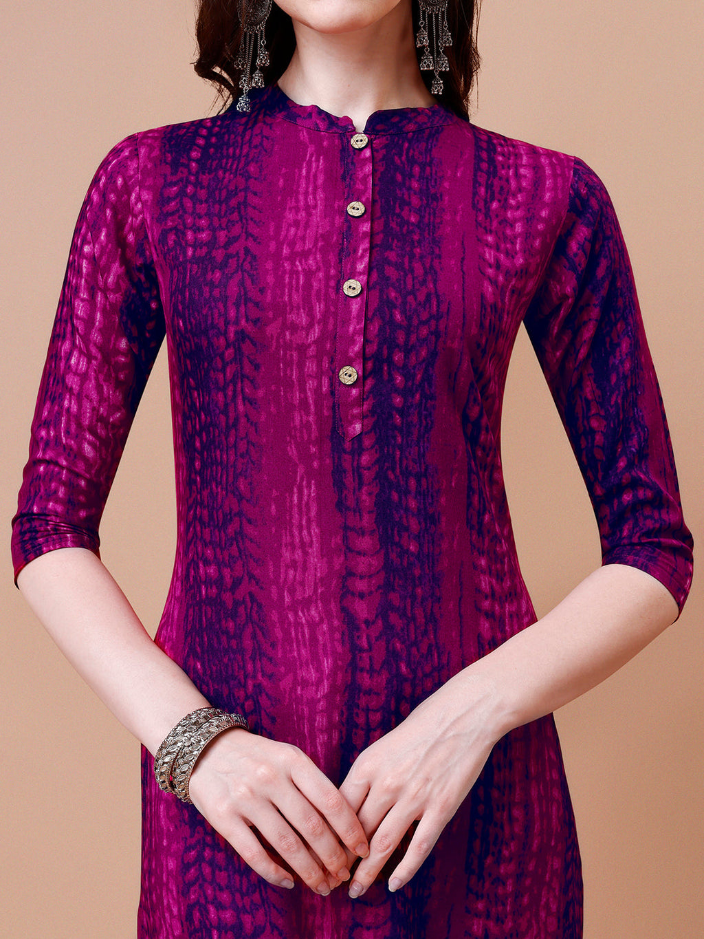 Shibori Printed Casual Wear Kurta, Multicolor - Hiral Fashion
