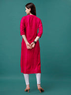 Shibori Printed Kurta, Multicolor - Hiral Fashion