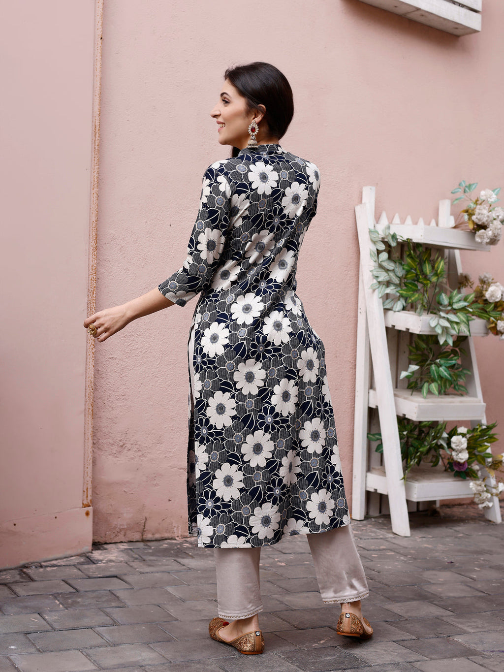 Floral Printed Rayon Casual Wear Kurta, Multicolor - Hiral Fashion