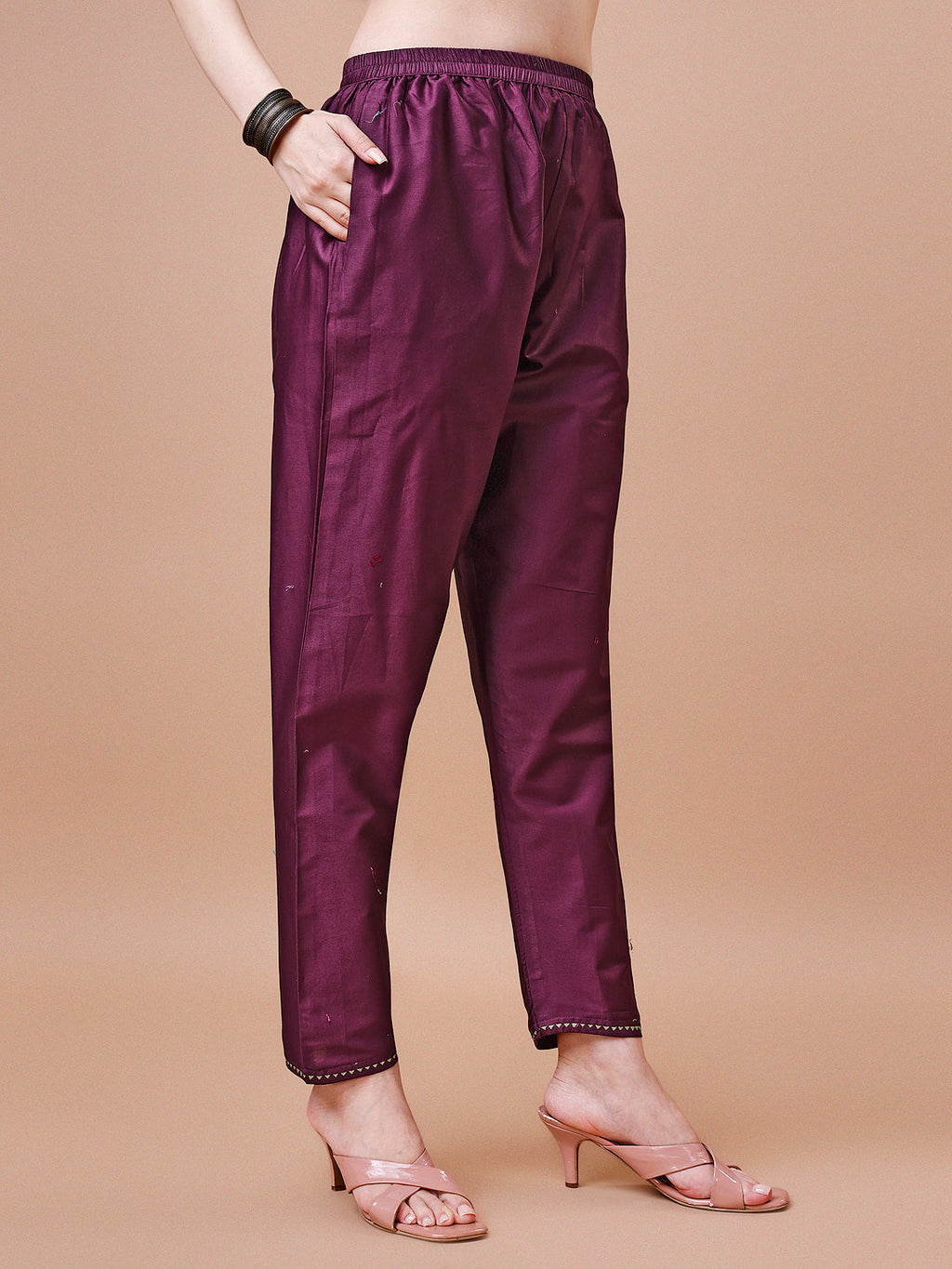 Alia Cut Printed & Embroidered Kurta With Pant & Dupatta, Multicolor - Hiral Fashion
