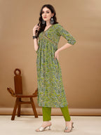 Alia Cut Floral Printed & Embroidered Kurta With Pant & Dupatta Set Luxury Premium, Multicolor - Hiral Fashion - Distacart