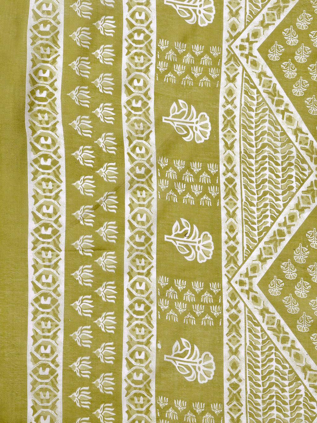 Ethnic Motifs Printed Casual Wear Cotton Kurta With Pant & Dupatta, Multicolor - Hiral Fashion - Distacart