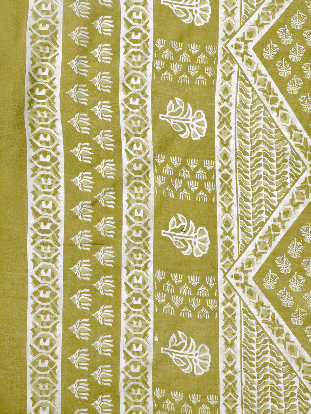 Ethnic Motifs Printed Casual Wear Cotton Kurta With Pant & Dupatta, Multicolor - Hiral Fashion - Distacart