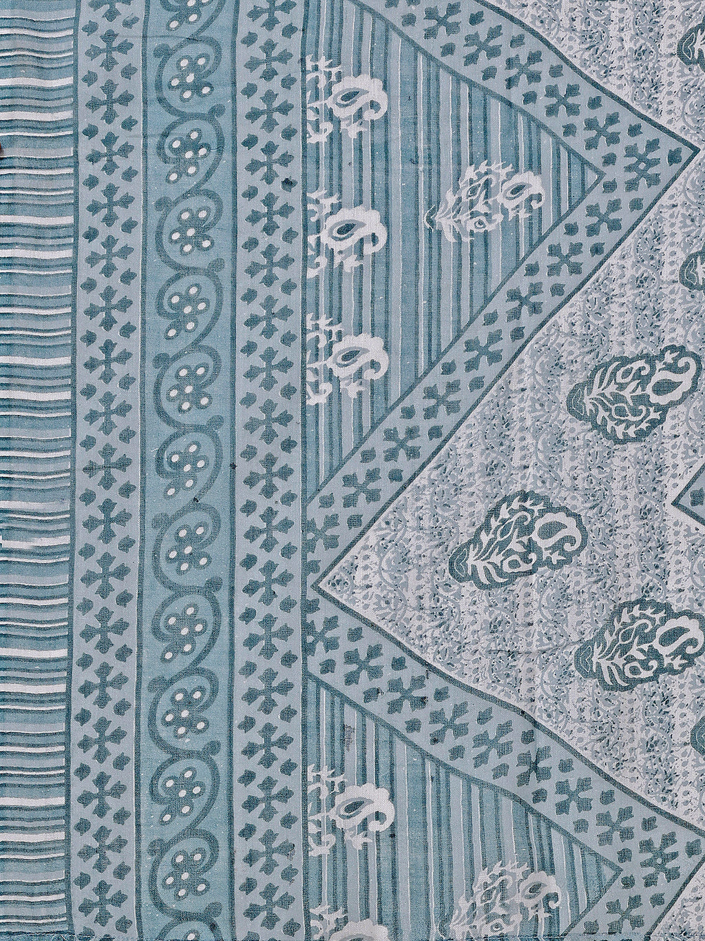 Printed Cotton Kurta With Pant & Dupatta, Multicolor - Hiral Fashion - Distacart