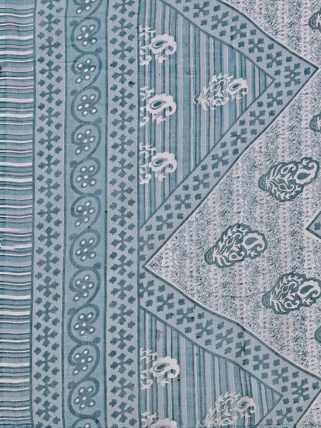 Printed Cotton Kurta With Pant & Dupatta, Multicolor - Hiral Fashion - Distacart