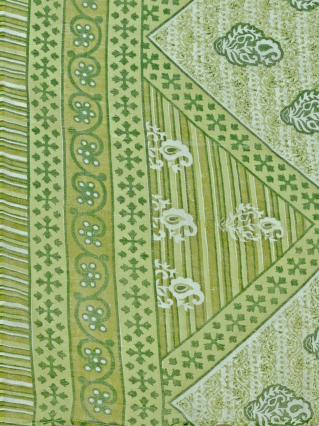 Printed Cotton Kurta With Pant & Dupatta, Multicolor - Hiral Fashion - Distacart