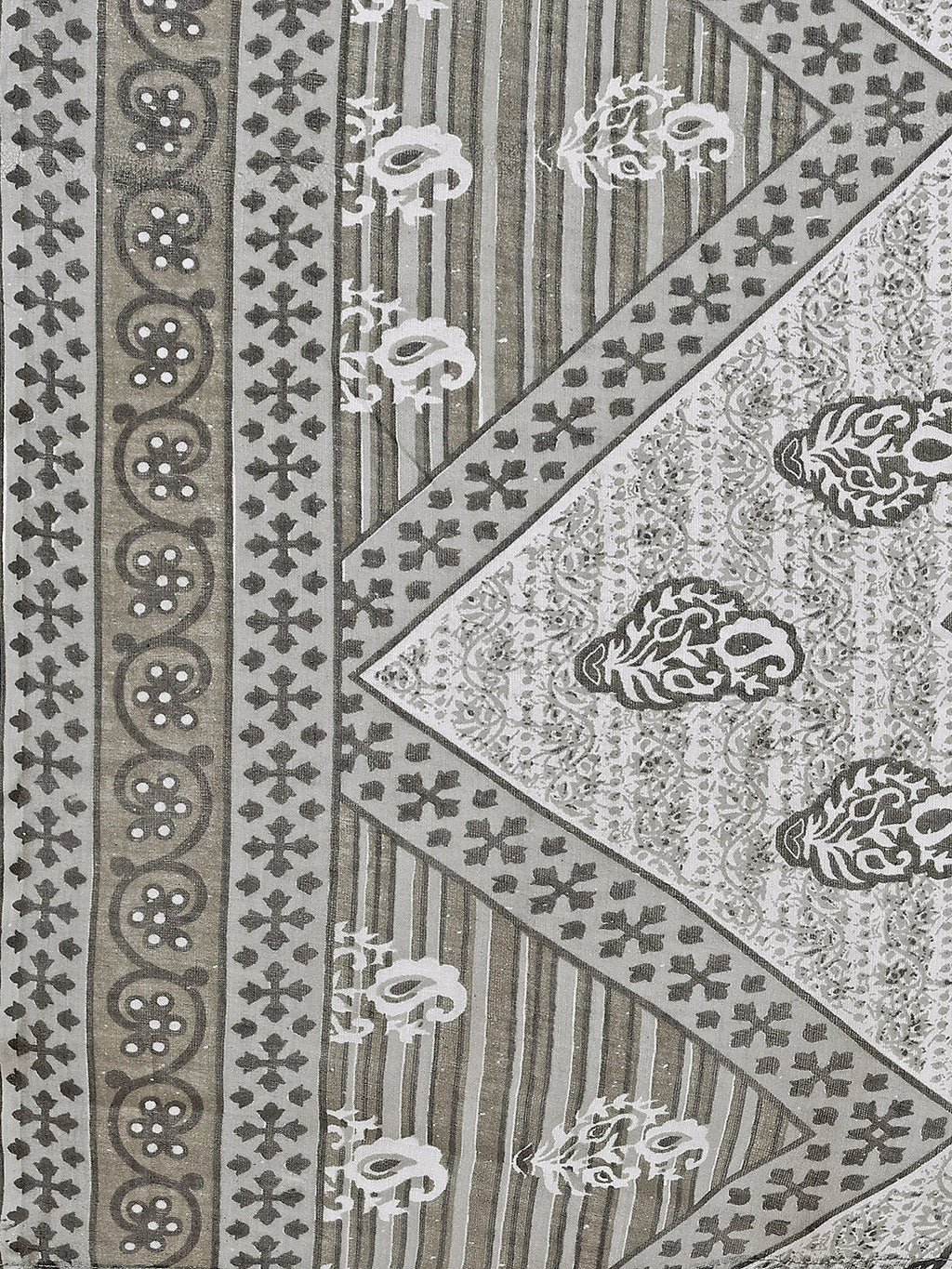 Printed Cotton Kurta With Pant & Dupatta, Multicolor - Hiral Fashion - Distacart