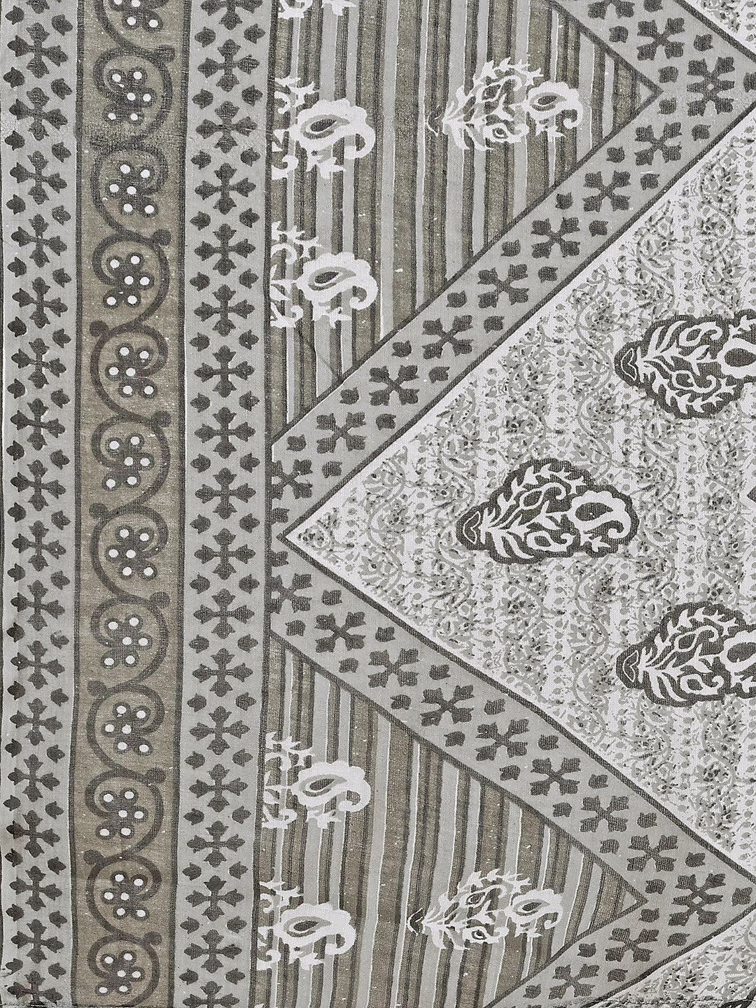 Printed Cotton Kurta With Pant & Dupatta, Multicolor - Hiral Fashion - Distacart