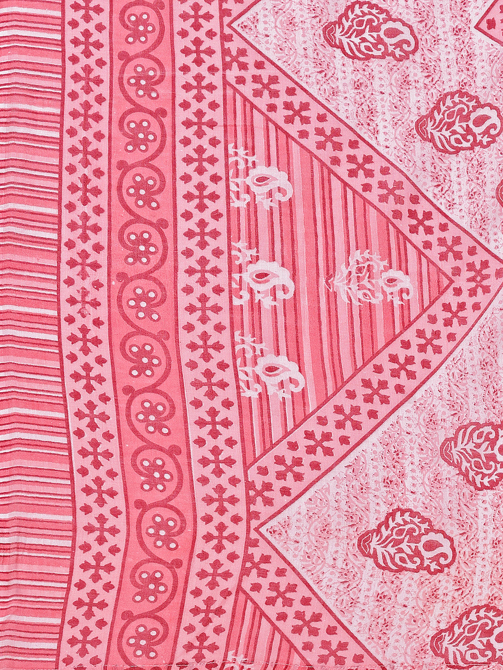 Printed Cotton Kurta With Pant & Dupatta, Multicolor - Hiral Fashion - Distacart