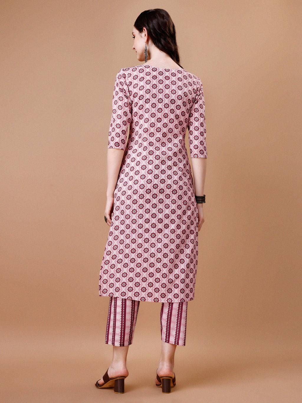 Floral Printed Cotton Kurta With Pant & Dupatta, Multicolor - Hiral Fashion