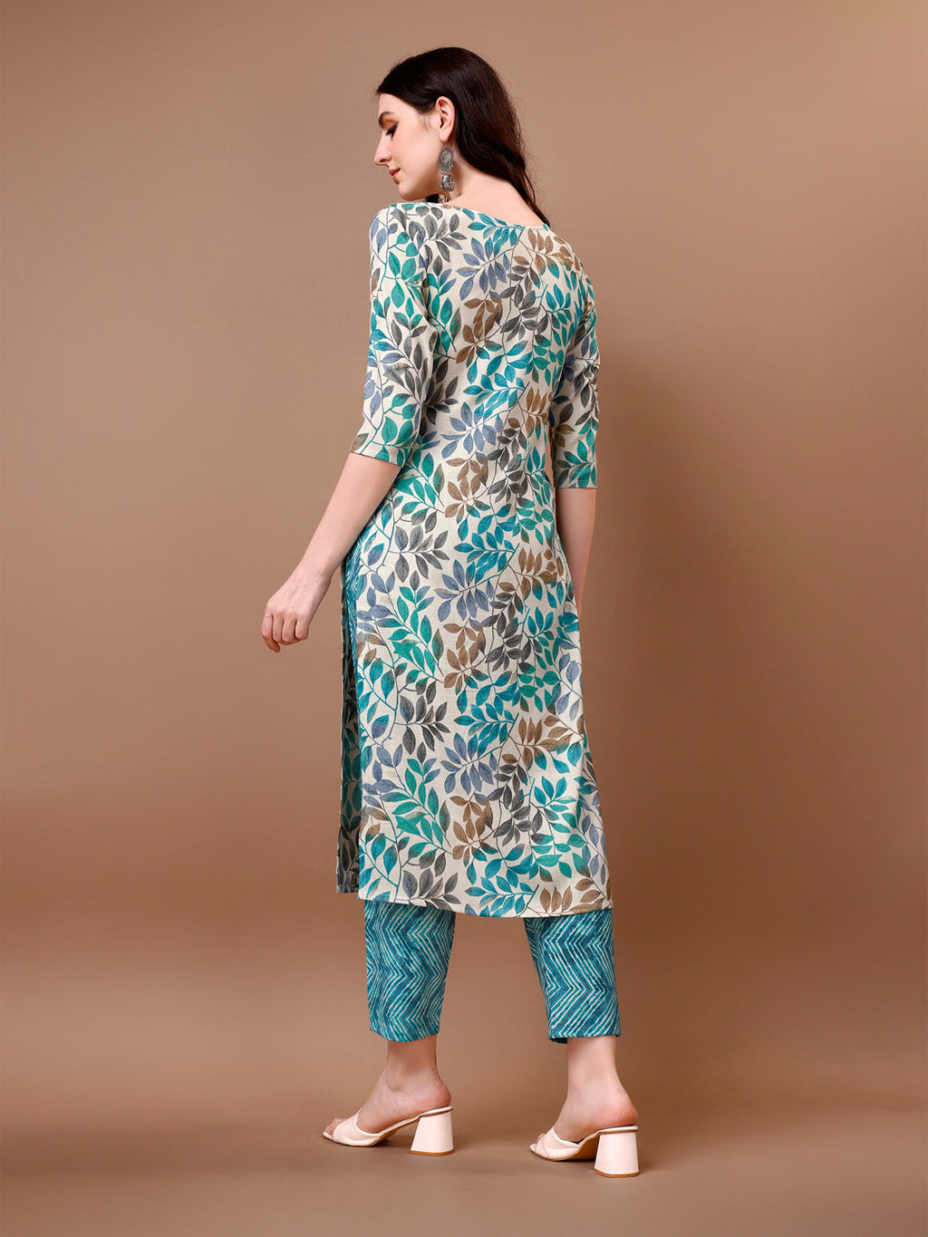 Floral Printed Kurta With Pant & Dupatta, Multicolor - Hiral Fashion
