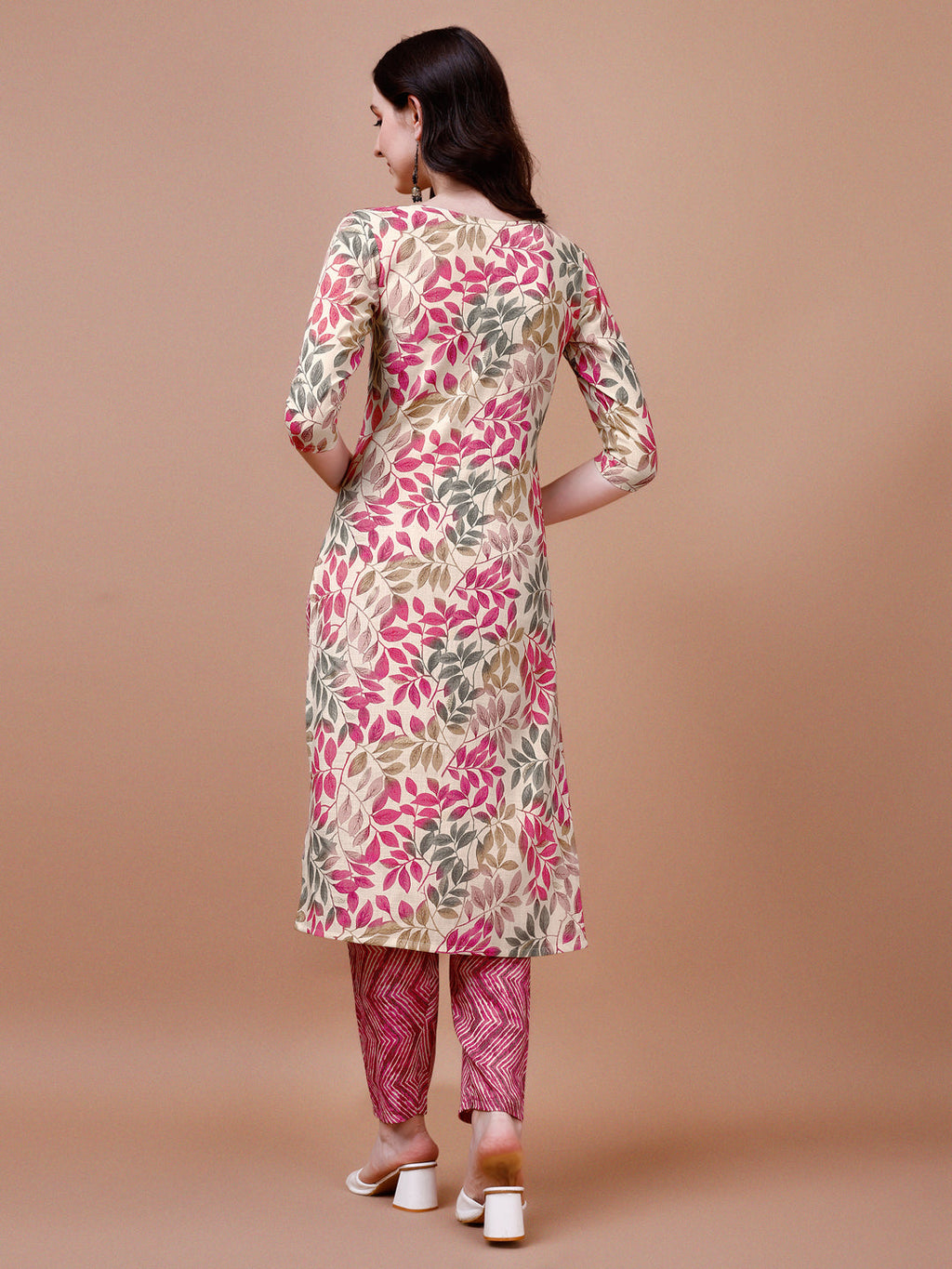 Floral Printed Kurta With Pant & Dupatta, Multicolor - Hiral Fashion